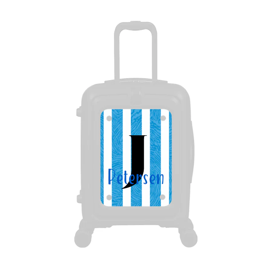 Modify - Personalised Panel (Blue Stripe Shirt - Letter & Name) - Image 2
