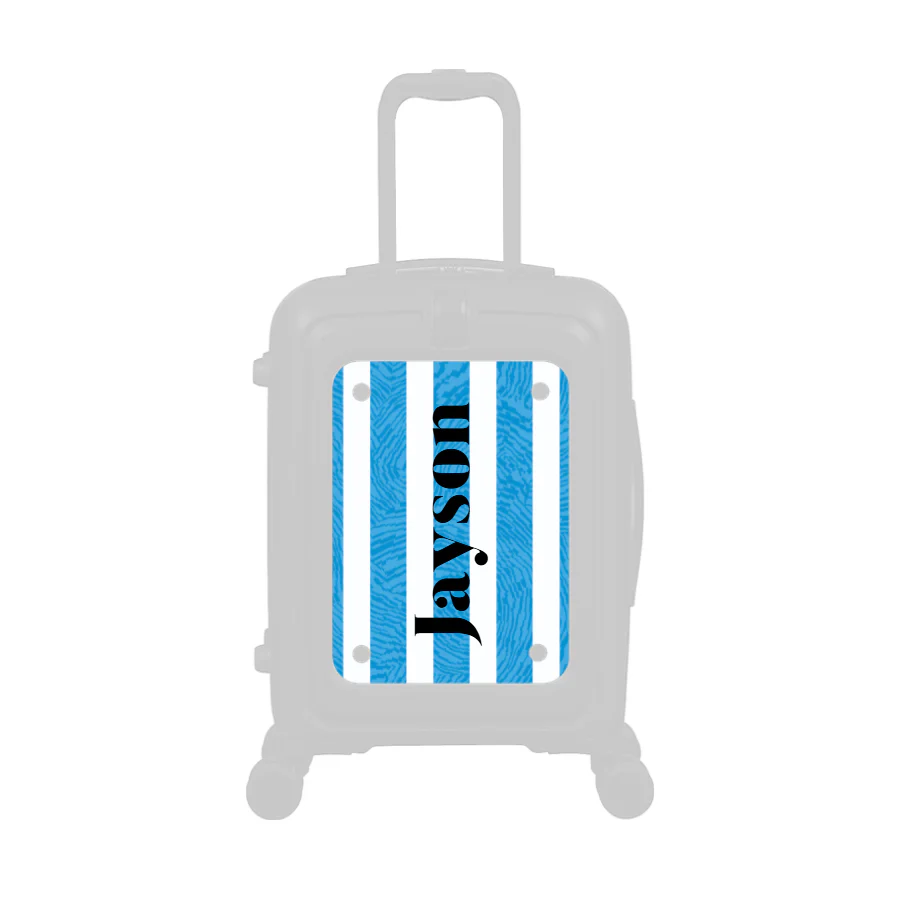 Modify - Personalised Panel (Blue Stripe Shirt - Side Name) - Image 2