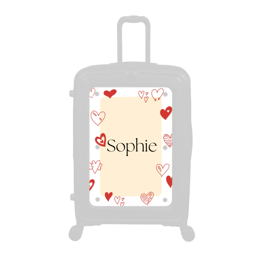 Modify - Personalised Panel (Hearts Border - Name)
