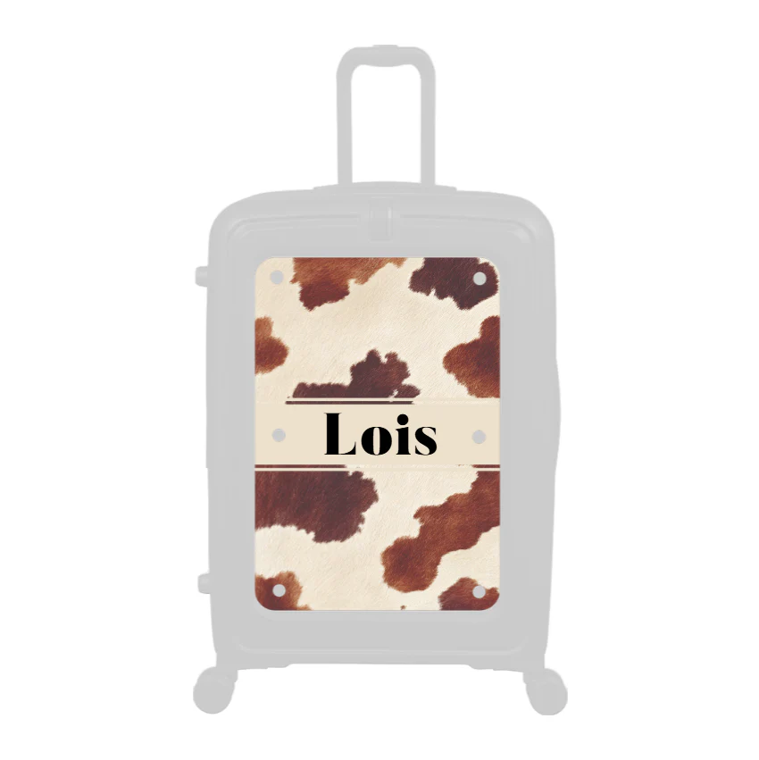 Modify - Personalised Panel (Textured Cow - Name)