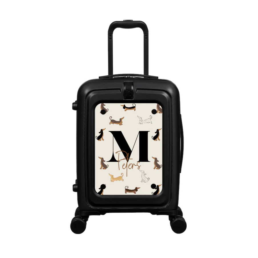 Modify - Suitcase with Personalised Panel (Daxie Border - Letter & Name) - Image 2
