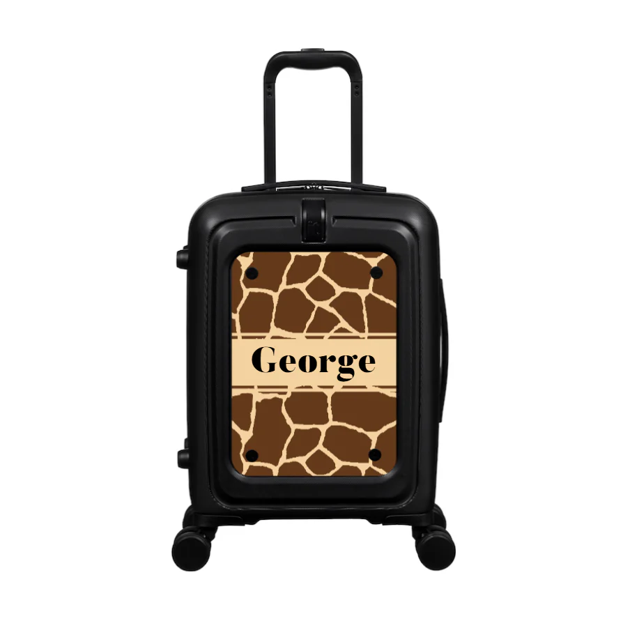 Modify - Suitcase with Personalised Panel (Giraffe Strip - Name) - Image 2