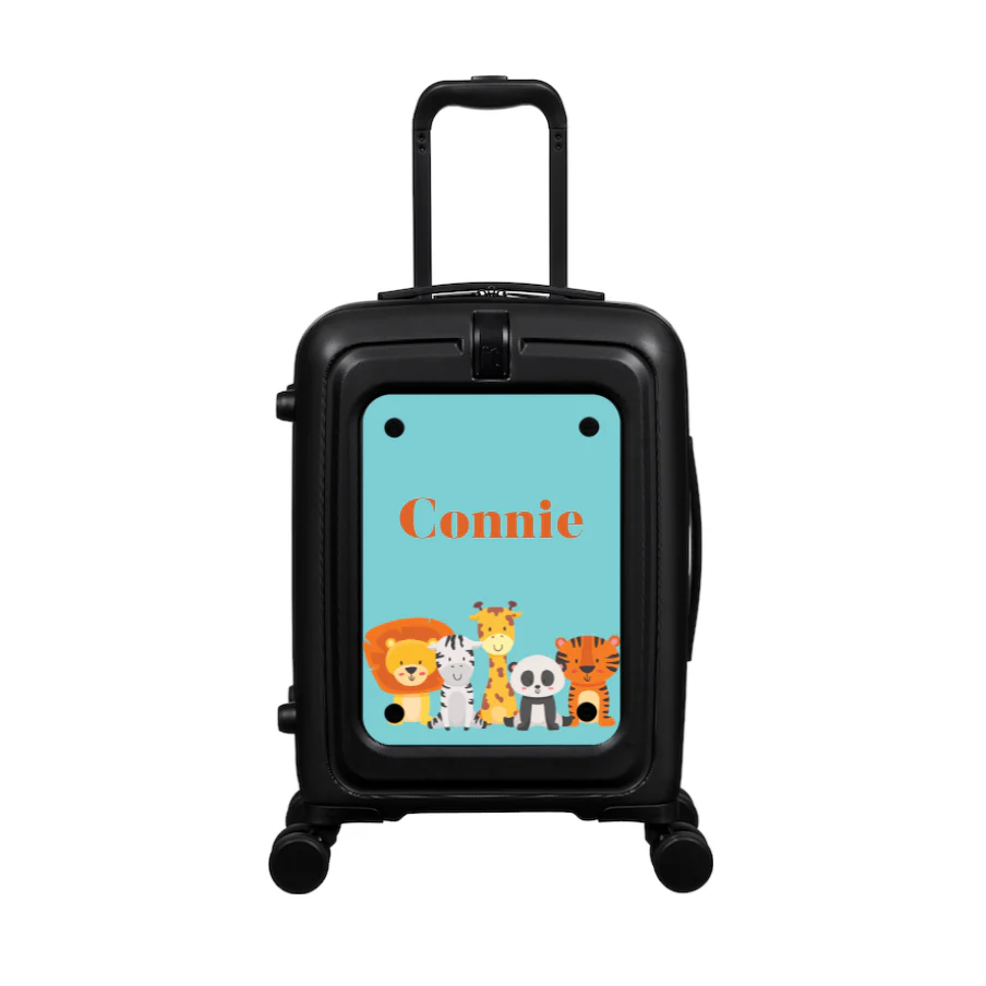 Modify - Suitcase with Personalised Panel (Kids Zoo Animals - Name) - Image 2