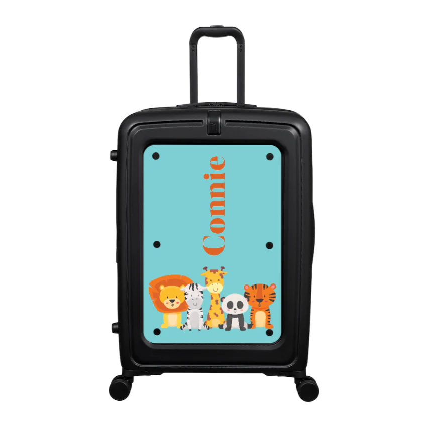 Modify - Suitcase with Personalised Panel (Kids Zoo Animals - Side Name)