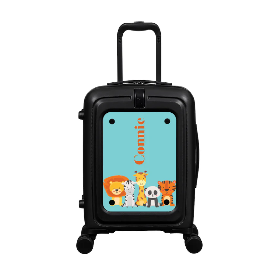 Modify - Suitcase with Personalised Panel (Kids Zoo Animals - Side Name) - Image 2