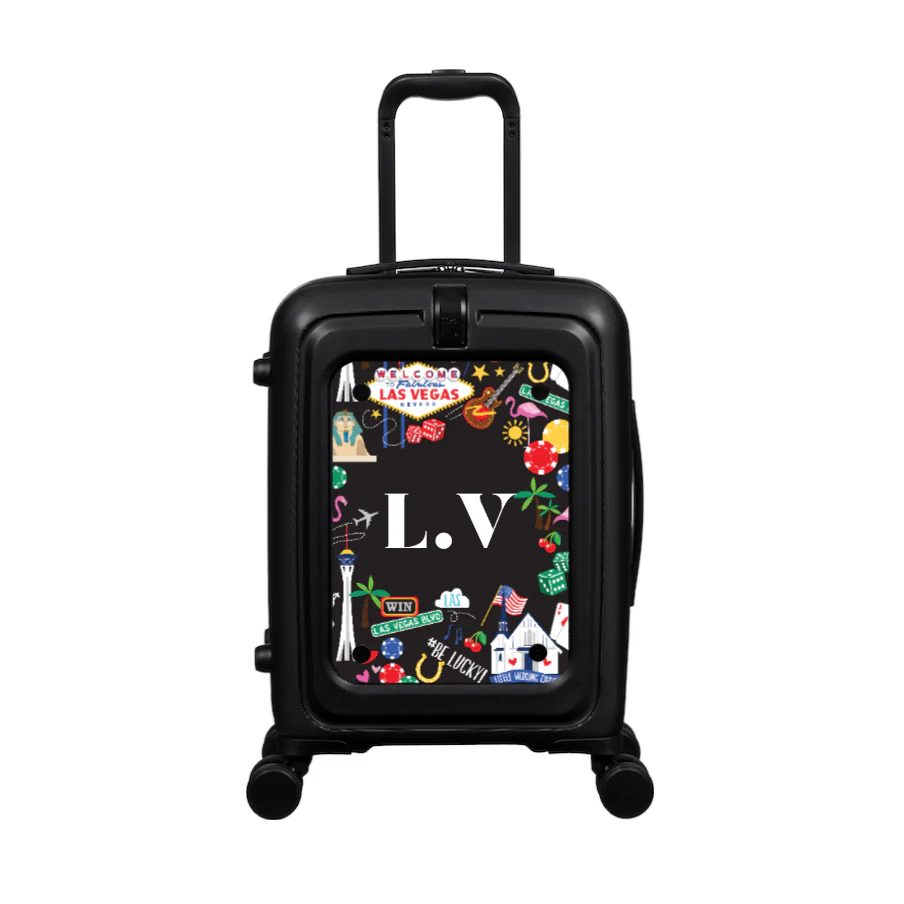 Modify - Suitcase with Personalised Panel (Las Vegas Border - Initials) - Image 2