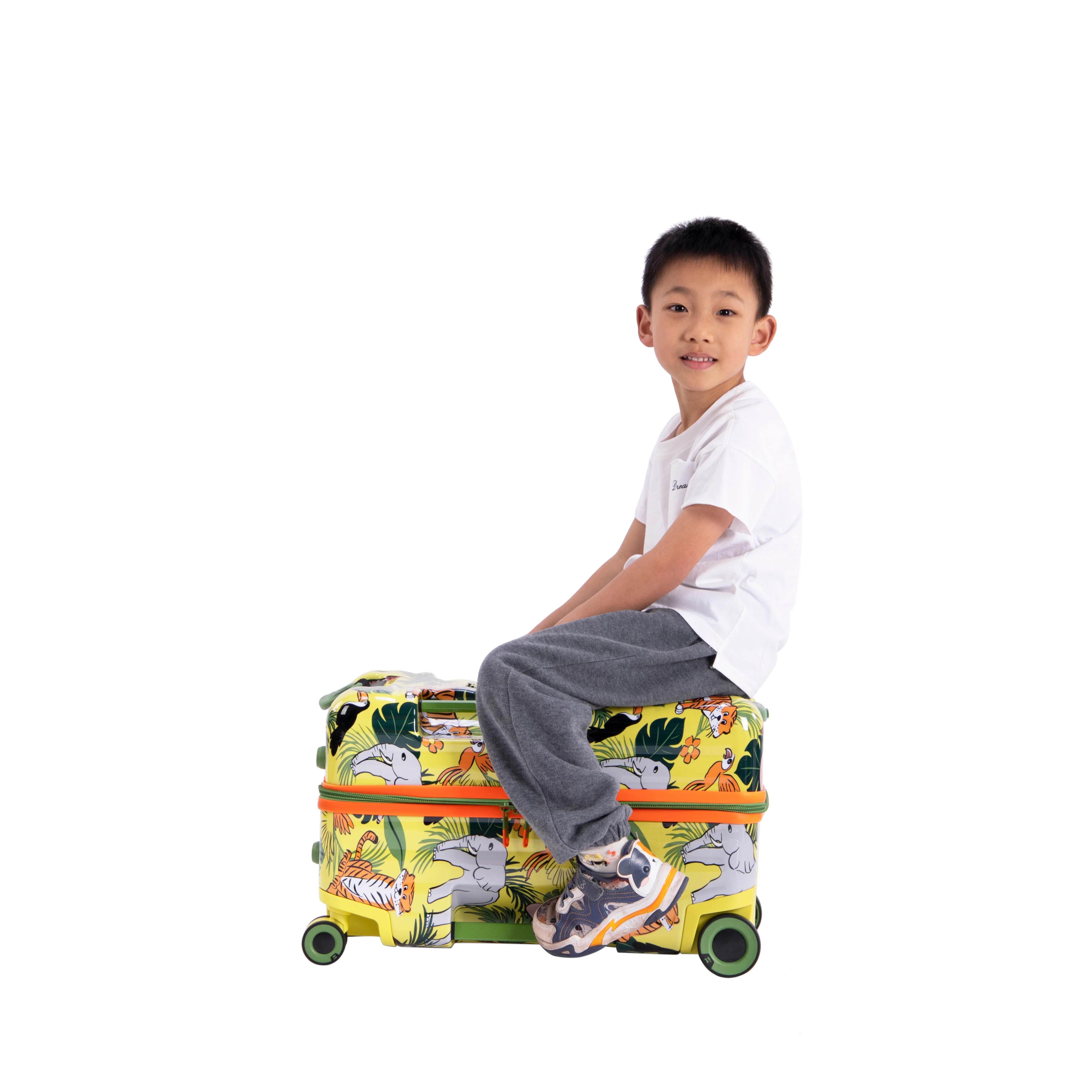 Trunkryder - Kids Ride-On Suitcase (Jungle Animals) - Image 2